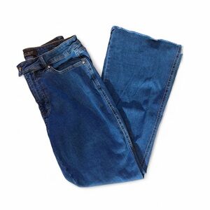 Judy Blue Light and Dark Wash Denim Flare Jeans